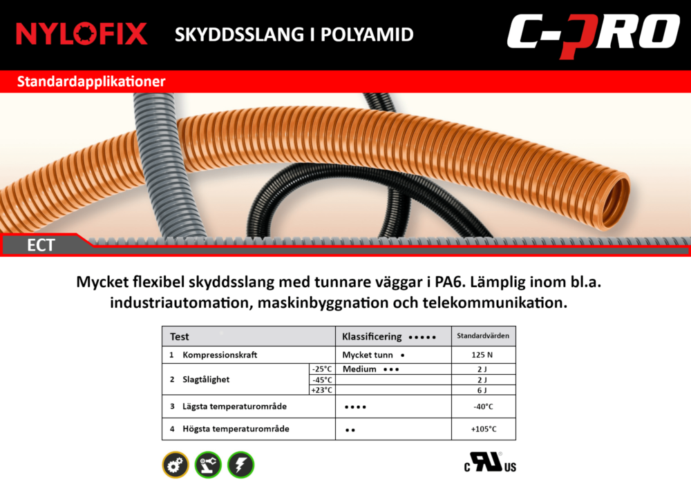 Skyddsslang ECT Data