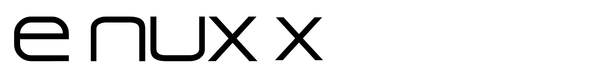 E NUX X logo