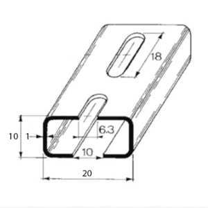 DIN profile C / Galvanized