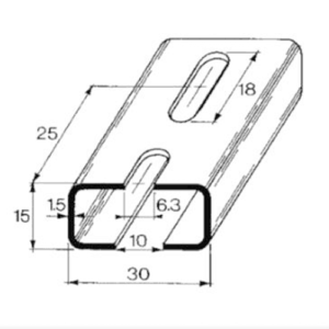 DIN profile C / Galvanized