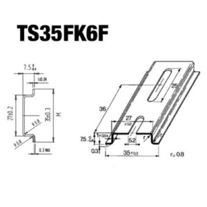 DIN Rail Galvanized / TS-K6F
