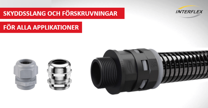 Skyddsslang och förskruvningar för alla applikationer