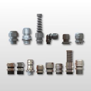 Plastic and metal cable glands