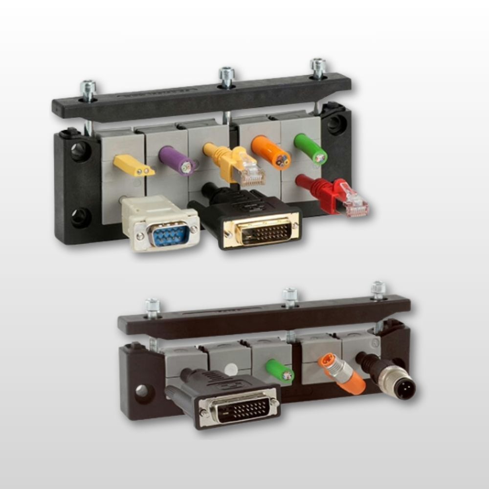 Cable entry systems for cables with connectors
