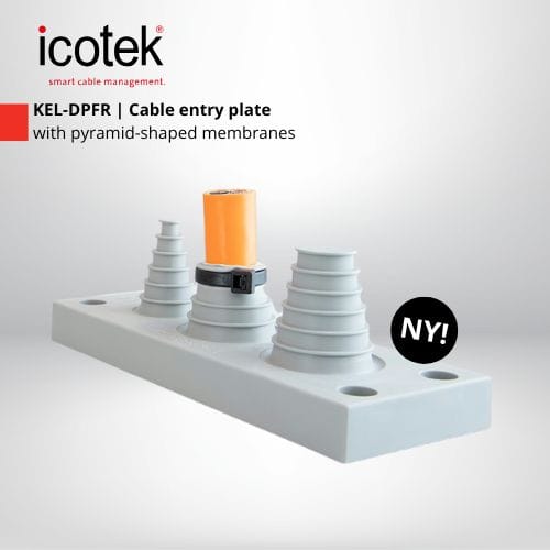 KEL-DPFR | Cable entry plate with pyramid-shaped membranes  - Featured