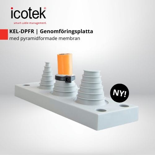 KEL-DPFR Genomföringsplatta med pyramidformade membran - Featured