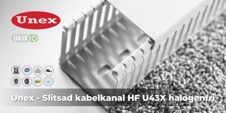 Unex - Slotted trunkings HF U43X halogen free
