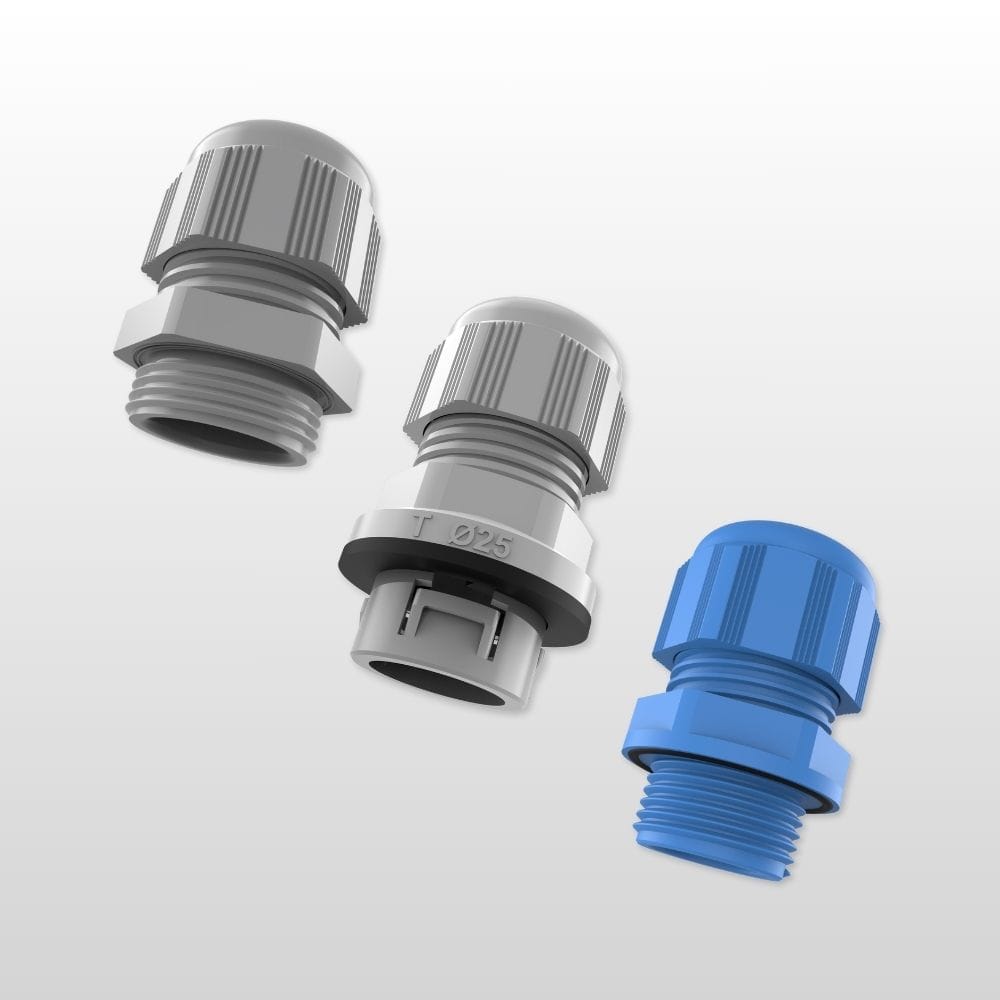 Kabelförskruvning i plast (polyamid) för industri