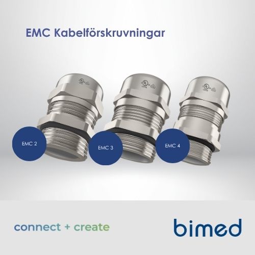 EMC kabelförskruvningar Bimed - Featured