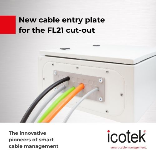 New cable entry plate for FL21 cut out- Featured