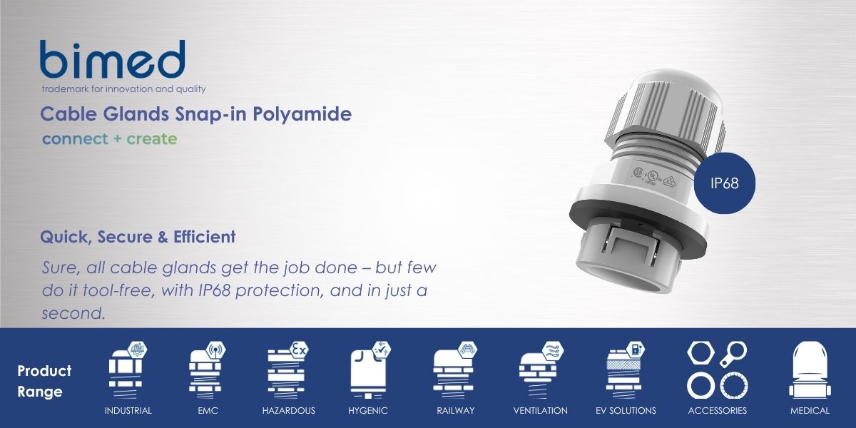 Snabbmonterade snap-in-kabelförskruvningar i polyamid - Hemsida