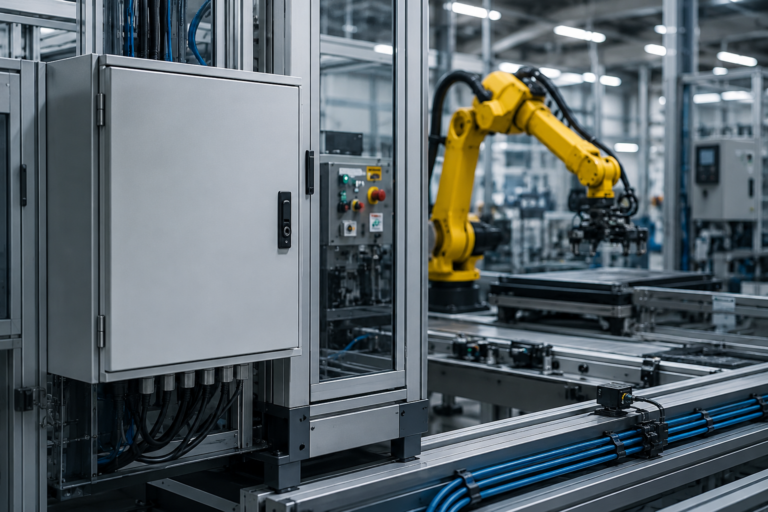 Industriell automation och robotarm