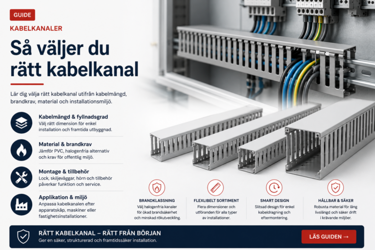 Så väljer du rätt kabelkanal